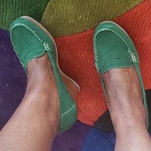 Medium Green Suede Shoe